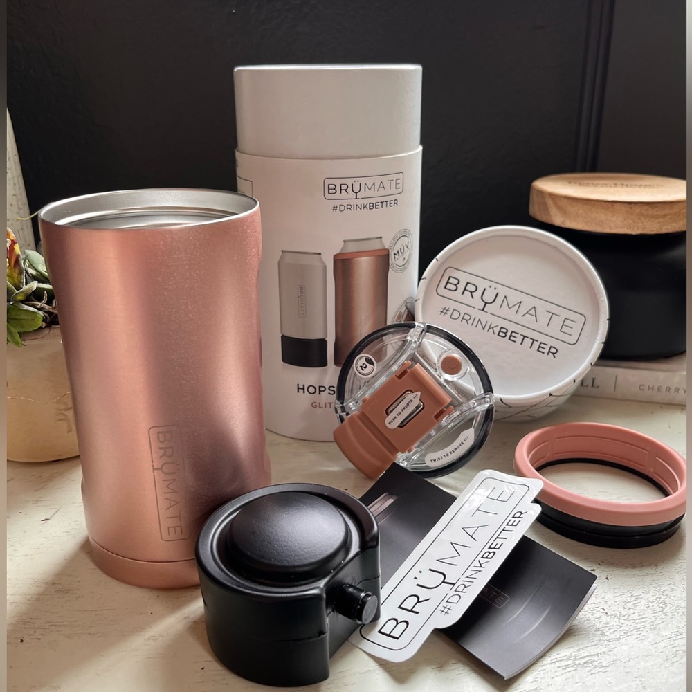 BrüMate Hopsulator Trio- Glitter Rose Gold